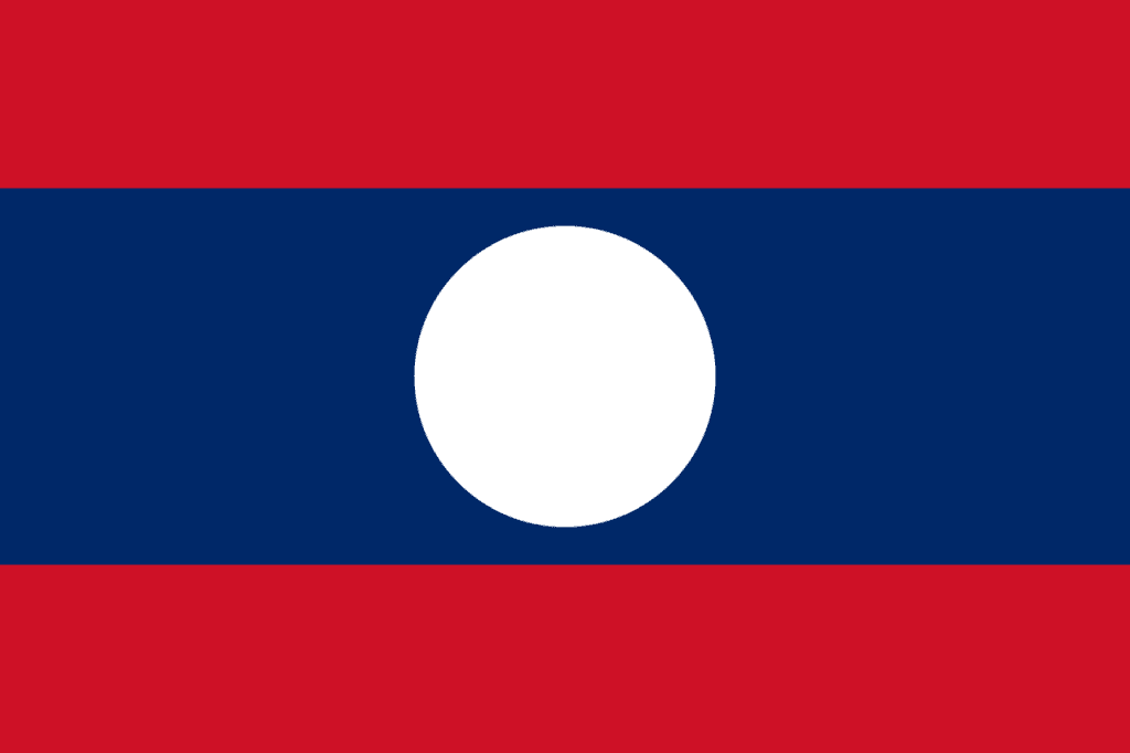 The Laos flag