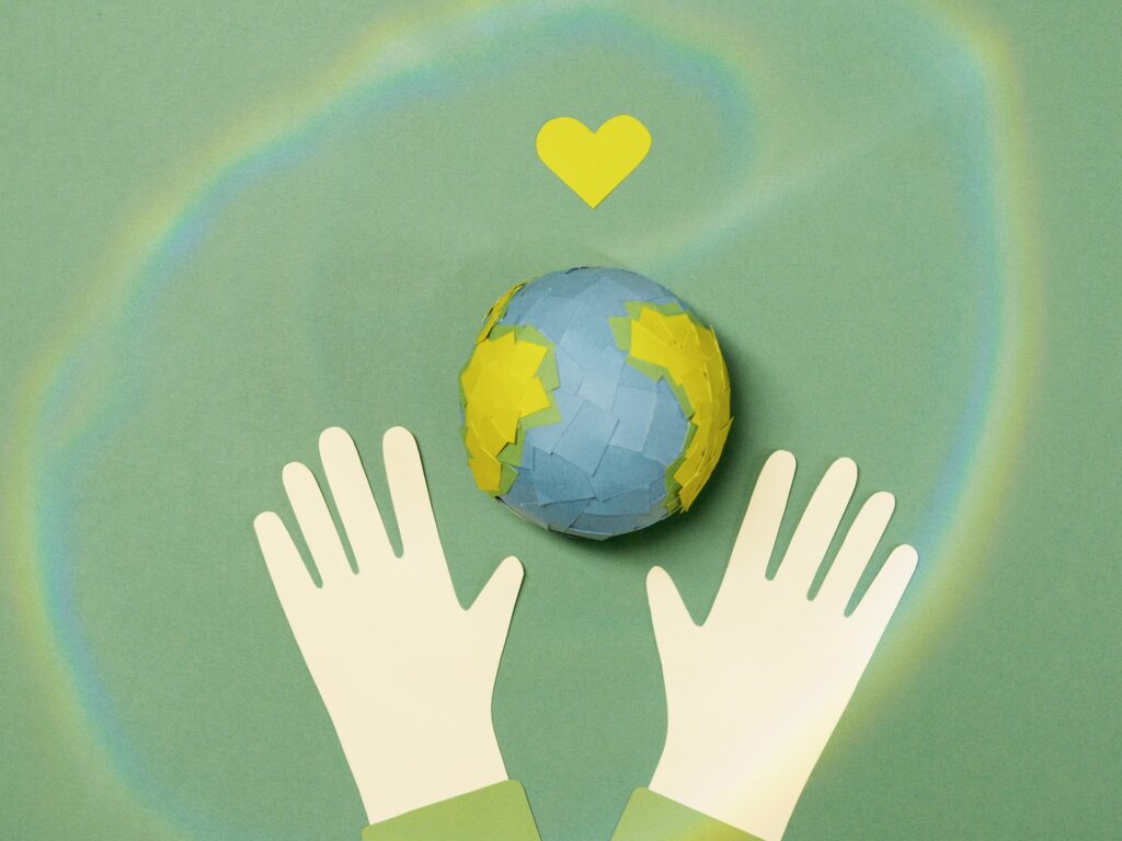 environmentally friendly planet and heart